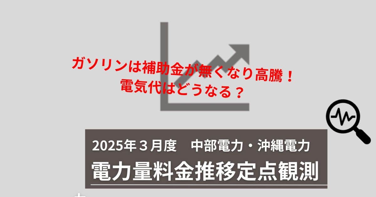 2025年３月度電力量料金推移