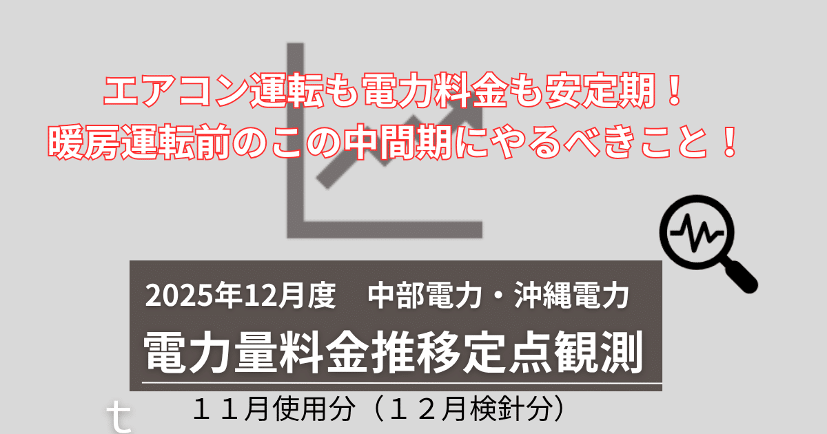 2025年12月度電力量料金推移